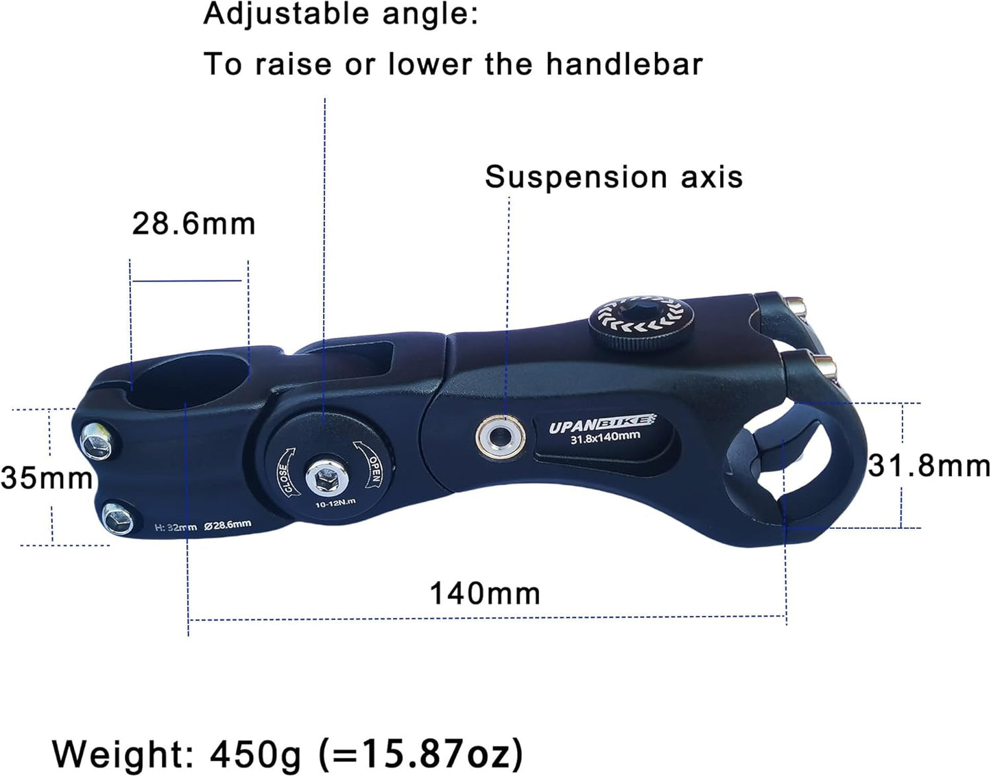 Adjustable Bike Suspension Stem Shock Absorbing B010