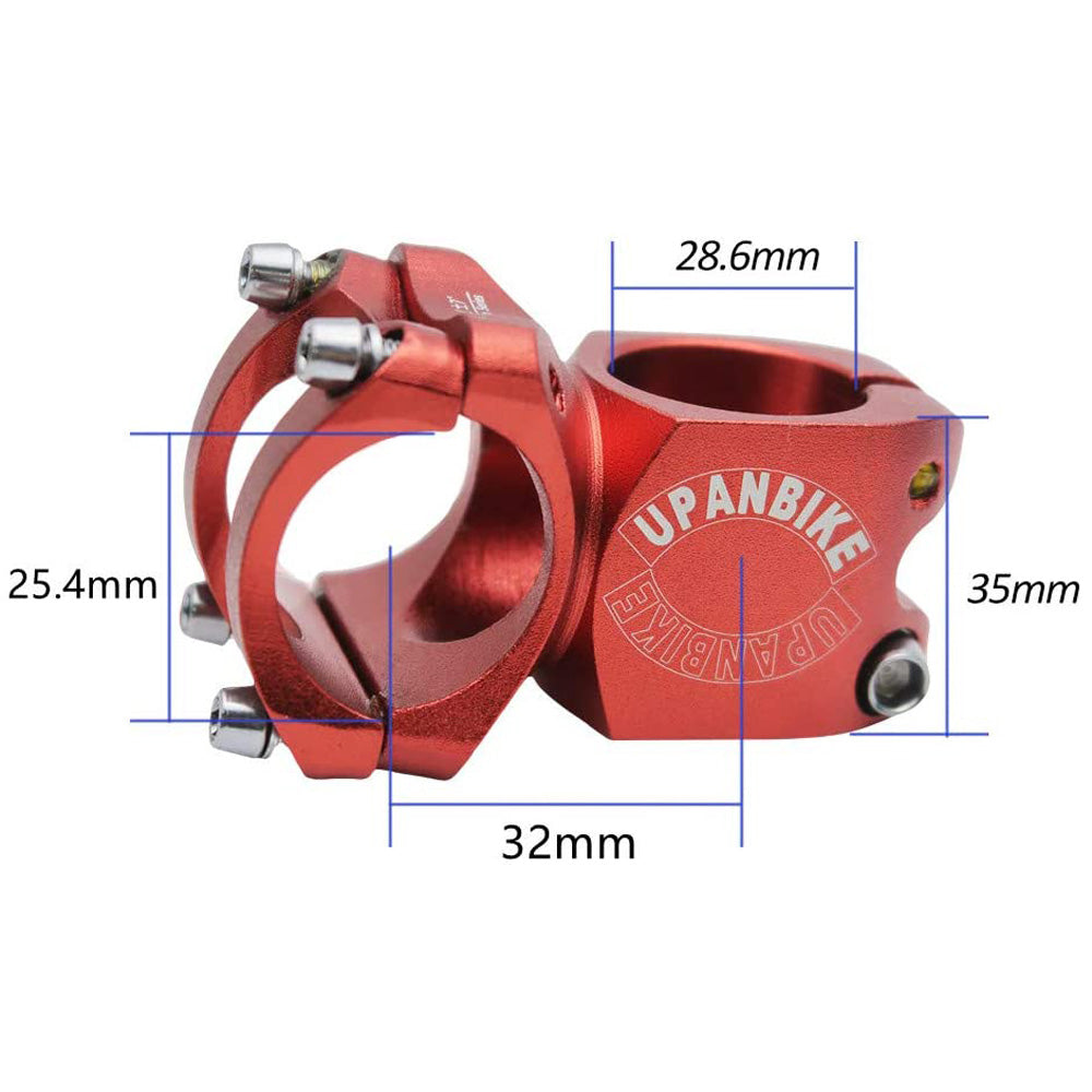 B068 Bike Short Stem, 25.4mm 31.8mm Clamp, 32mm long