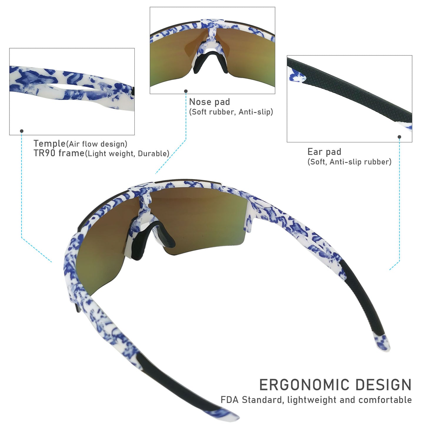 Y037 Cycling Glasses(Non-polarized)