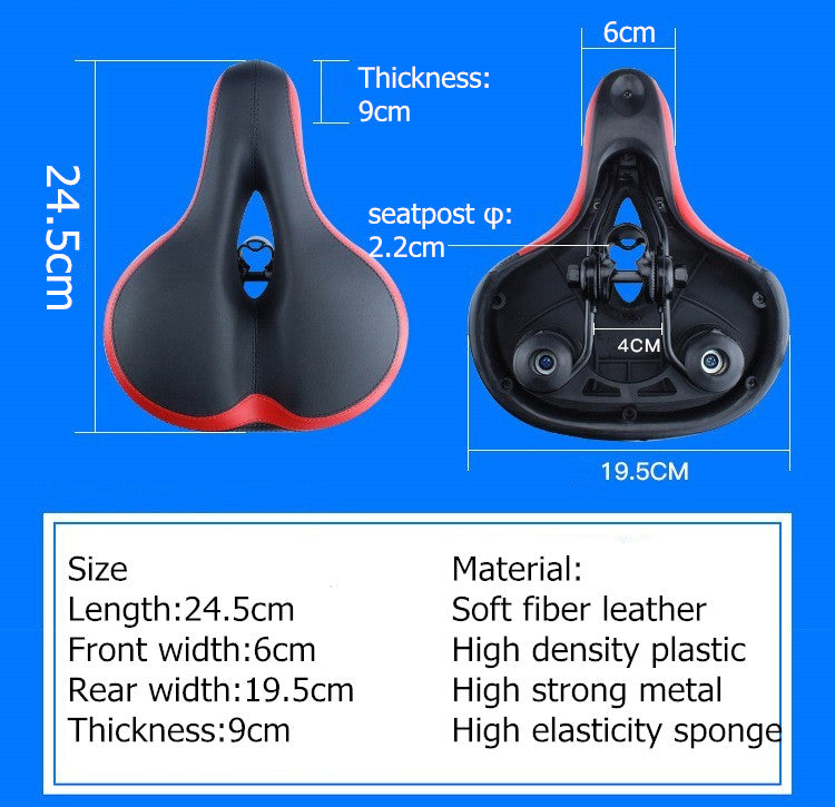 UPANBIKE Shock Absorption Ultra-thick Comfortable Bike Saddle B311 - UPANBIKE