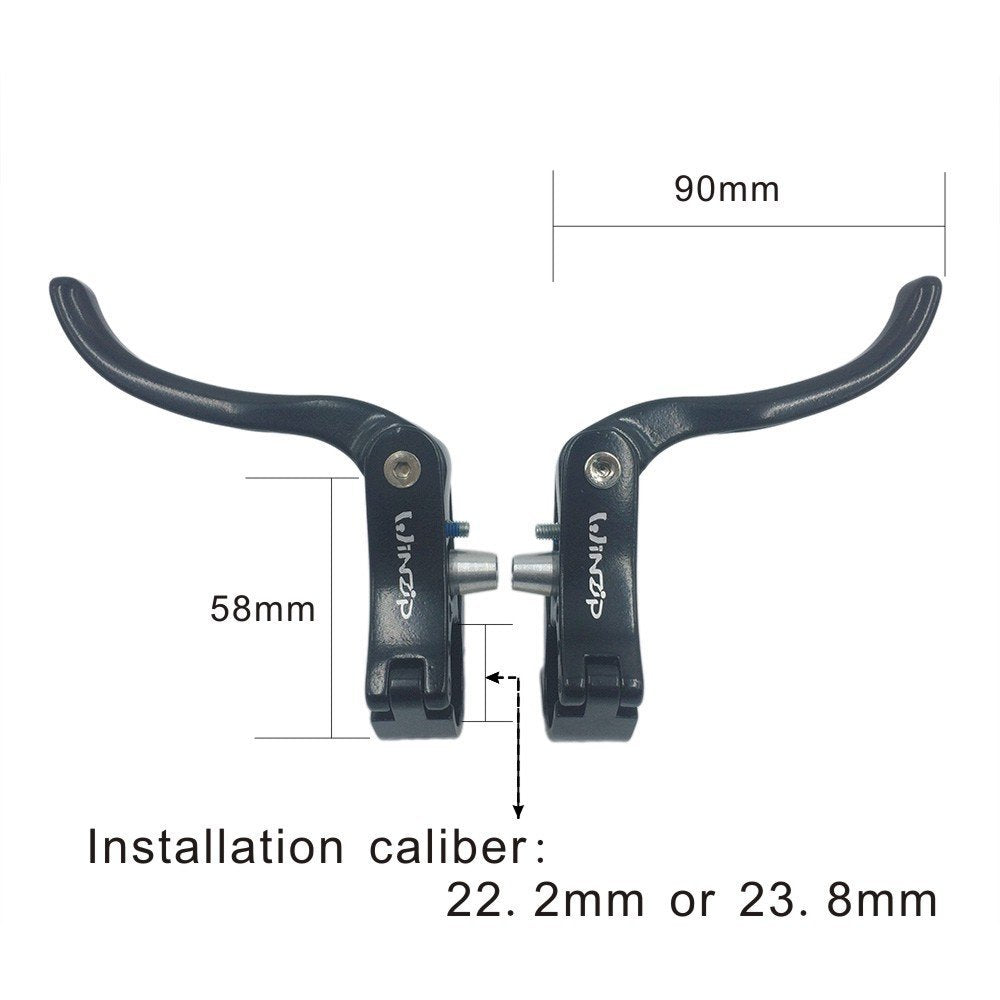 UPANBIKE Bike Addtional Brake Lever Set 22.2mm 23.8mm B177 - UPANBIKE