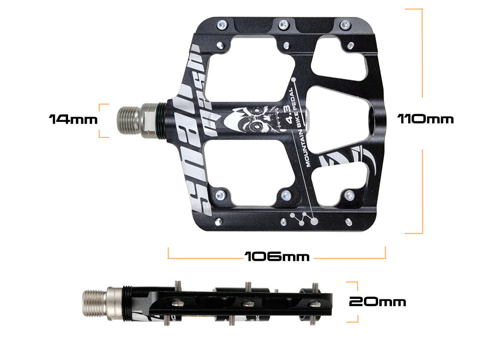 UPANBIKE Mountain Road Bike Pedals Aluminum Alloy Wide Flat Platform 9/16" CNC Ultralight 3 Sealed Bearing Bicycle Pedals UP659 - UPANBIKE