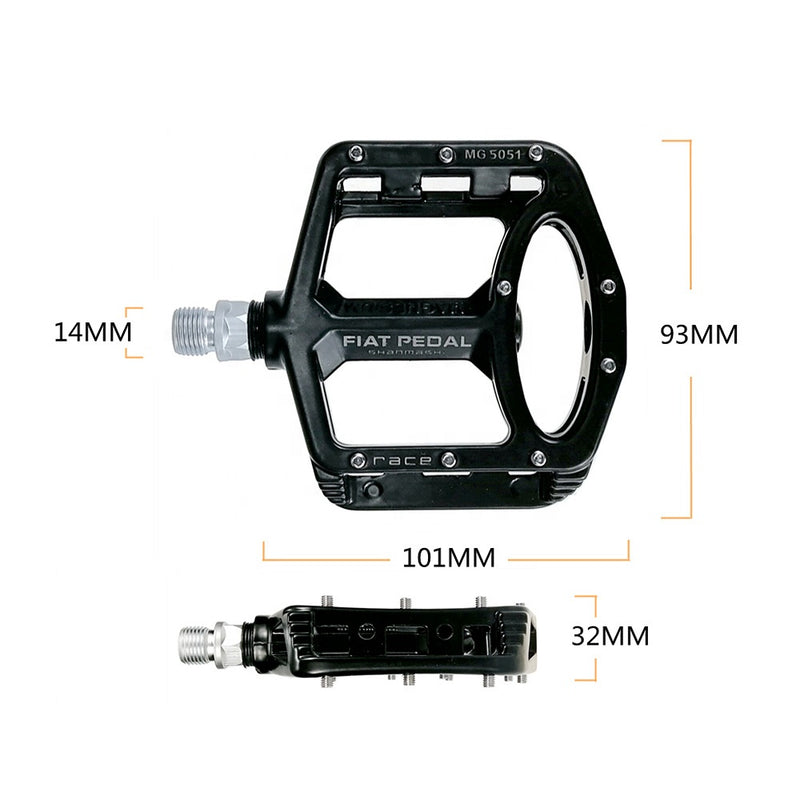 UPANBIKE Mountain Road Bike Pedals Magnesium Alloy Wide Flat Platform 9/16" CNC Ultralight 3 Sealed Bearing Bicycle Pedals UP628 - UPANBIKE