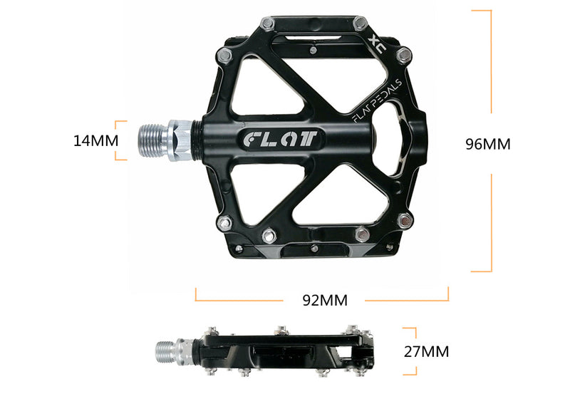 UPANBIKE 9/16" Bike Pedals Aluminum Alloy Wide Flat Platform CNC Ultralight Bearing Bicycle Pedals For MTB BMX Road Bike UP637 - UPANBIKE