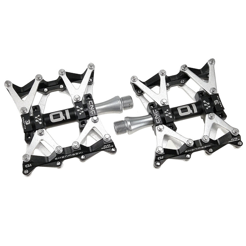 UPANBIKE 9/16" Bike Pedals Aluminum Alloy Wide Flat Platform CNC 3 Bearing Bicycle Pedals For Mountain Bike Road Bike UP639 - UPANBIKE