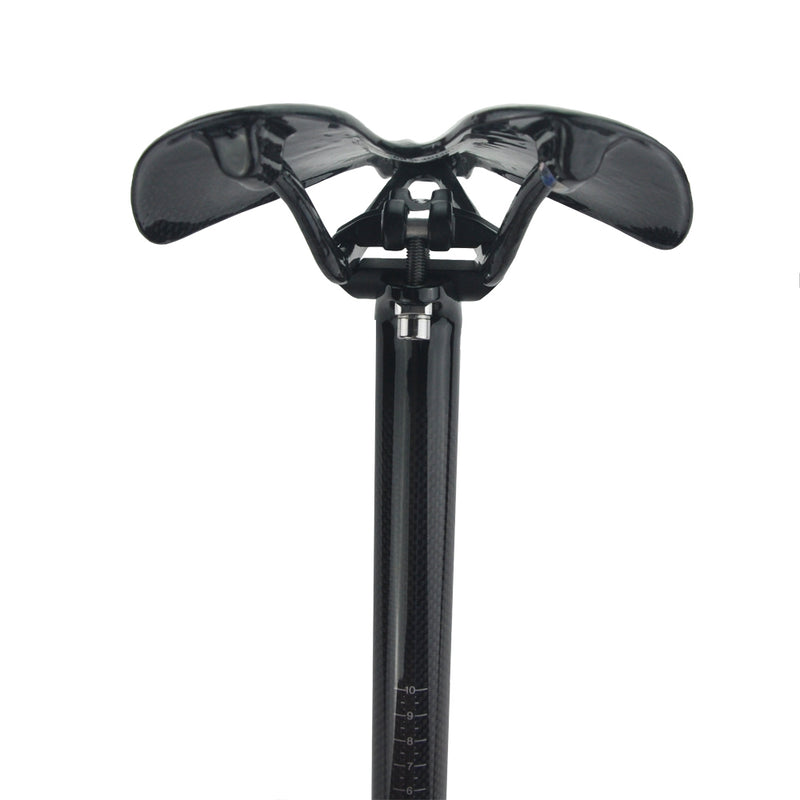 UPANBIKE Glossy Black Bike Seat Post T800 3K Carbon Fiber 350mm 400mm Seatpos TX008 - UPANBIKE