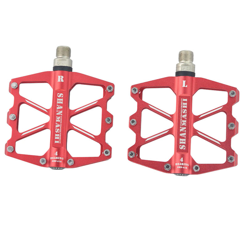 UPANBIKE 4 Sealed Bearing Pedals for Mountain Bike Road Bicycle Aluminum Flat Platform B609 - UPANBIKE