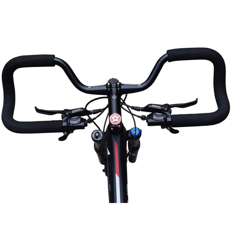 UPANBIKE Bike Butterfly Handlebar Aluminum Alloy Wide Three-dimensional Rest Bar Riser Bar With Sponge Cover (31.8mm*620mm) B194 - UPANBIKE