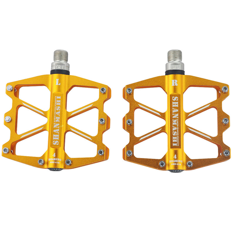 UPANBIKE 4 Sealed Bearing Pedals for Mountain Bike Road Bicycle Aluminum Flat Platform B609 - UPANBIKE